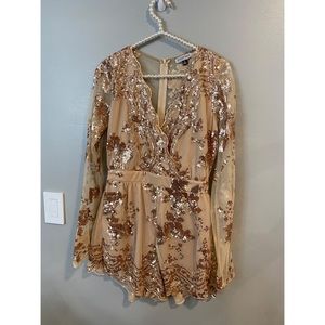 Fashion nova sequin romper